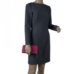 مملوكة مسبقًا Christian Louboutin Pink Leather Studded Spike Continental Wallet