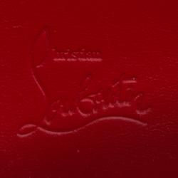 مملوكة مسبقًا Christian Louboutin Pink Leather Studded Spike Continental Wallet