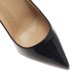 حذاء كريستيان لوبوتان بيغال جلد أسود لامع مقاس 37