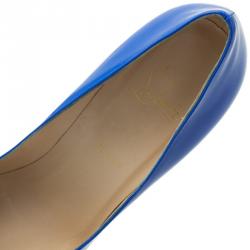 Pre Owned Christian Louboutin Blue Patent So Kate Pumps Size 41