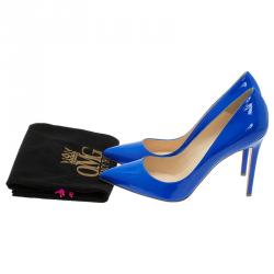 Pre Owned Christian Louboutin Blue Patent So Kate Pumps Size 41