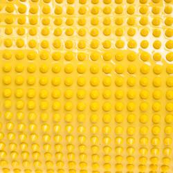 Christian Louboutin Yellow Patent Leather Studded Loubiposh Clutch 