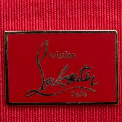 Christian Louboutin Yellow Patent Leather Studded Loubiposh Clutch 
