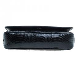 Christian Louboutin Black Python Spike Shoulder Bag