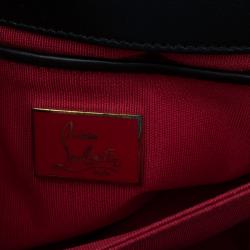 Christian Louboutin Black Python Spike Shoulder Bag