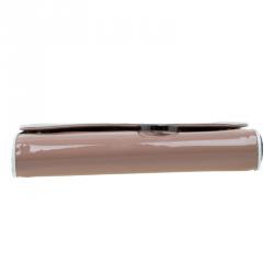 Christian Louboutin Beige Patent Leather Riviera Clutch