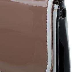Christian Louboutin Beige Patent Leather Riviera Clutch