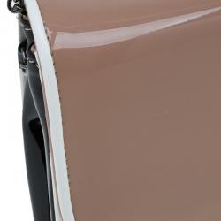 Christian Louboutin Beige Patent Leather Riviera Clutch