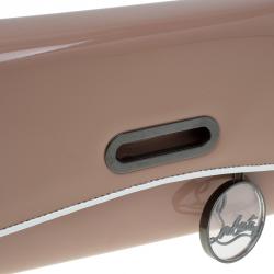 Christian Louboutin Beige Patent Leather Riviera Clutch