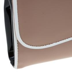 Christian Louboutin Beige Patent Leather Riviera Clutch