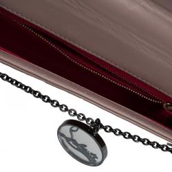 Christian Louboutin Beige Patent Leather Riviera Clutch