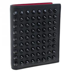 Christian Louboutin Black Spike Leather Paros Wallet