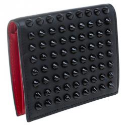 Christian Louboutin Black Spike Leather Paros Wallet