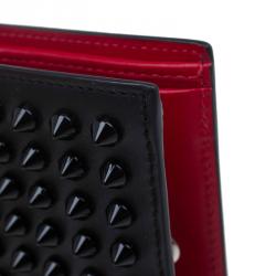 Christian Louboutin Black Spike Leather Paros Wallet