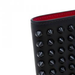 Christian Louboutin Black Spike Leather Paros Wallet
