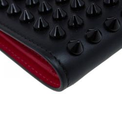 Christian Louboutin Black Spike Leather Paros Wallet