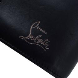 Christian Louboutin Black Spike Leather Paros Wallet