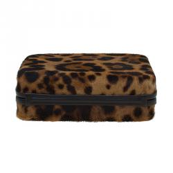 Christian Louboutin Brown Calf Hair Dancing Queen Clutch