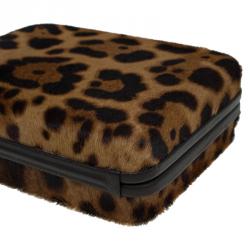 Christian Louboutin Brown Calf Hair Dancing Queen Clutch