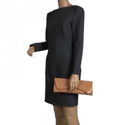 Christian Louboutin Beige Patent Leather Pigalle Clutch