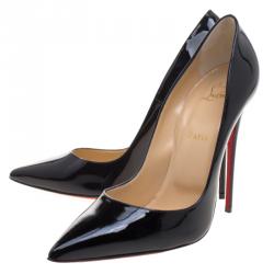مملوكة مسبقًا Christian Louboutin Black Patent Leather So Kate Pumps Size 42