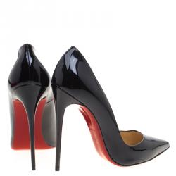 مملوكة مسبقًا Christian Louboutin Black Patent Leather So Kate Pumps Size 42
