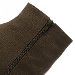 Pre Owned Christian Louboutin Green Canvas Boots Size 42