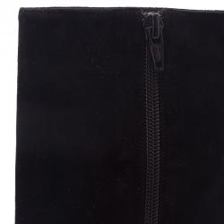 Pre Owned بوت كريستيان لوبوتان تاكلو جلد سويدي أسود مقاس 38.5