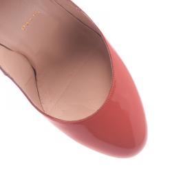 Pre Owned Christian Louboutin Pink Patent Bianca Platform Pumps Size 41