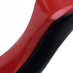 Pre Owned Christian Louboutin Black Leather Ron Ron Pumps Size 41.5 