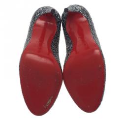 Pre Owned Christian Louboutin Black Fifi Strass Pumps Size 40