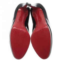 Pre Owned Christian Louboutin Black Patent New Simple Pumps Size 39