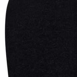 Christian Siriano Black Textured Gown M