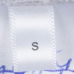 Christopher Kane Grey Bouquet Print Applique Detail Sweatshirt S