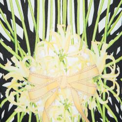 Pre Owned Class by Roberto Cavalli White Floral Print High Low Short Sleeve Top M