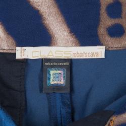 مملوكة مسبقًا شورت كلاس باي روبرتو كافالي ستان أزرق S