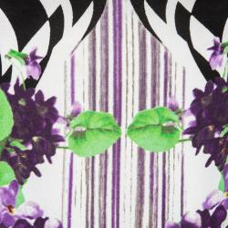 Pre Owned Class by Roberto Cavalli Multicolor Printed Short Sleeve Maxi Dress L