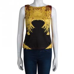 Class by Roberto Cavalli Multicolor Printed Sleeveless Top S