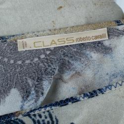 مملوكة مسبقًا CLASS By Roberto Cavalli Off-Shoulder Printed Maxi Dress S