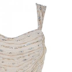 مملوكة مسبقًا فستان كلاس روبرتو كافالي وردي مطرز L