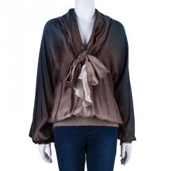 Pre Owned Class by Roberto Cavalli Multicolor Gradient Top M