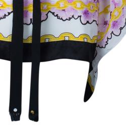 Pre Owned بلوزة كلاس باي روبرتو كافالي فراشة طباعة متعددة الألوان