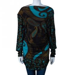 Class by Roberto Cavalli Multicolor Printed Top L
