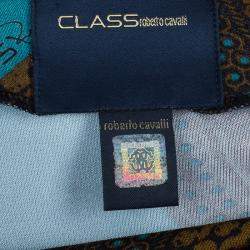 Class by Roberto Cavalli Multicolor Printed Top L
