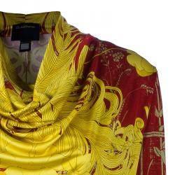 Pre Owned Class by Roberto Cavalli Multicolor Printed Long Sleeve Top L