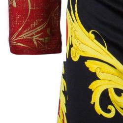 Pre Owned Class by Roberto Cavalli Multicolor Printed Long Sleeve Top L