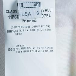 Pre Owned Class by Roberto Cavalli Floral Print Tie-Up Dress S