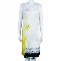 Class by Roberto Cavalli Floral Cowl Neck Dress M