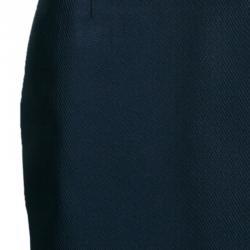 Pre Owned فستان كلاس روبرتو كافالي أزرق داكن ضيق L