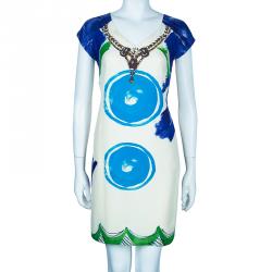 Pre Owned Class By Roberto Cavalli Printed Shift Dress S